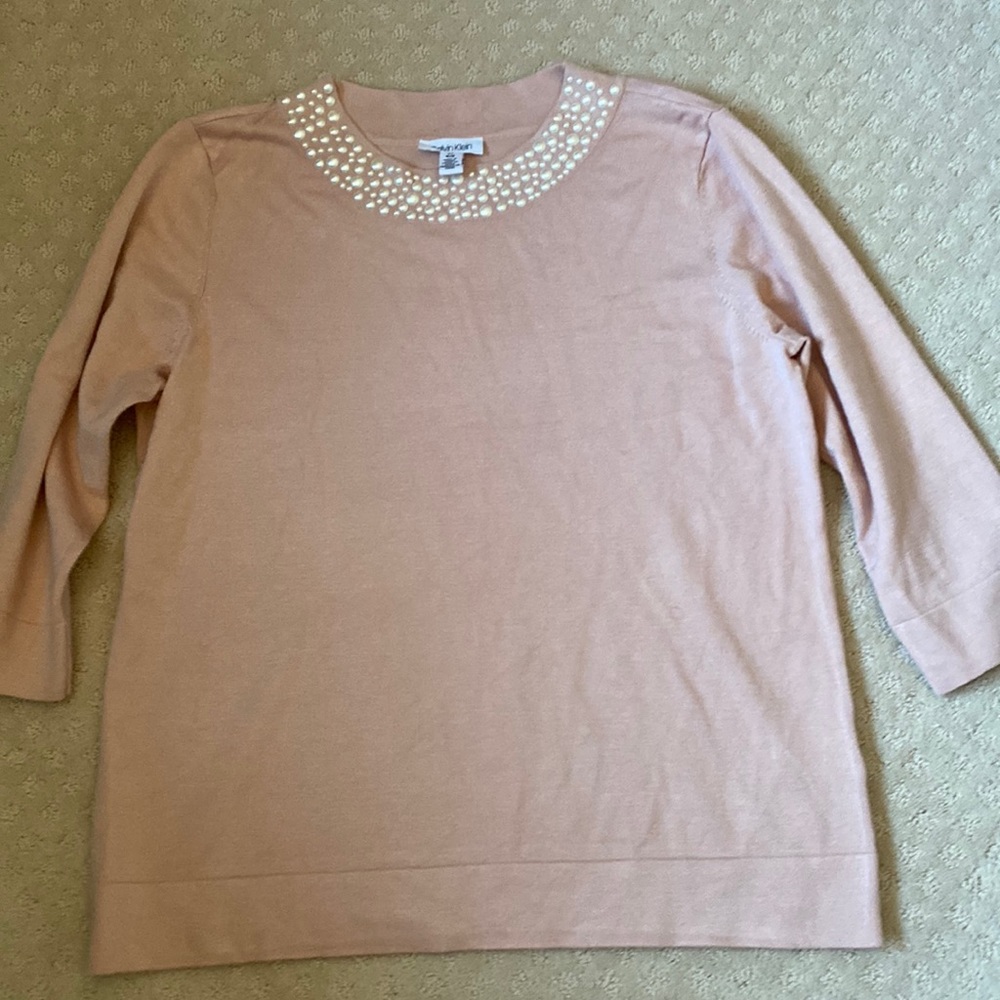 NWOT Calvin Klein 3/4 Shirt Size L!
